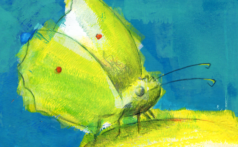 Monotypie – "Siefalten keine Zitronen"